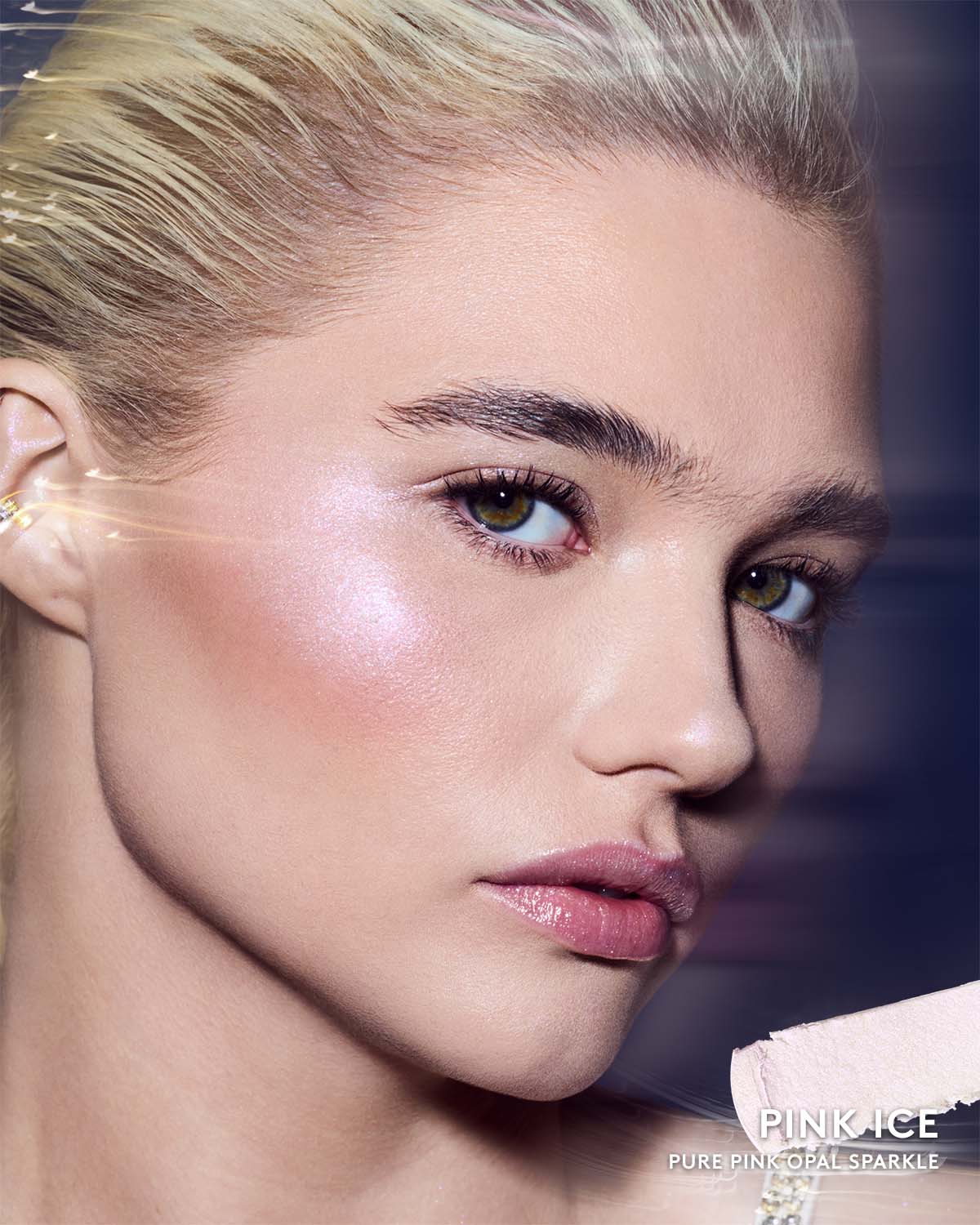 Diamond Bomb All-Over Diamond Veil — Pink Ice - Image 3