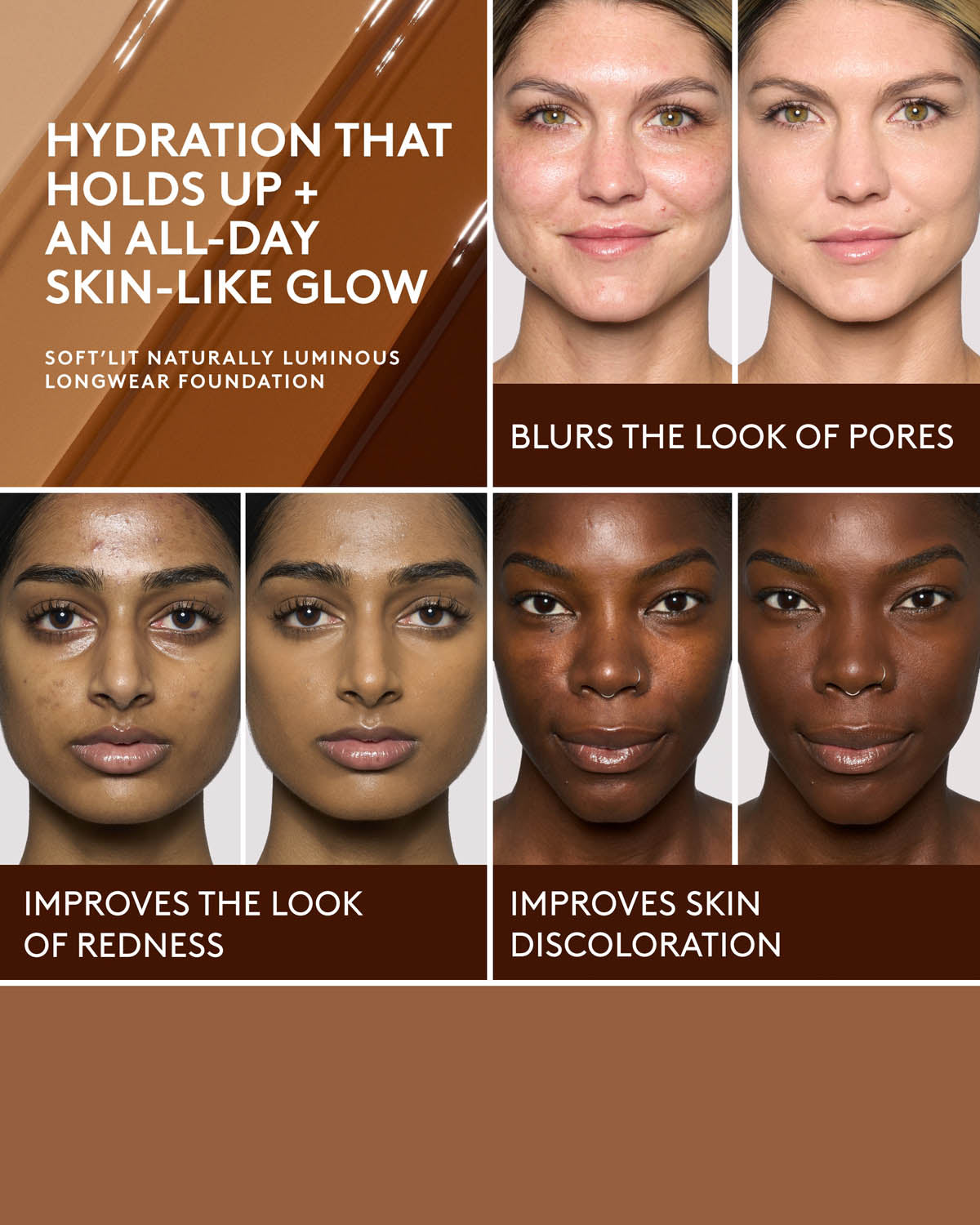 Soft'lit Naturally Luminous Longwear Foundation — 345 - Image 6