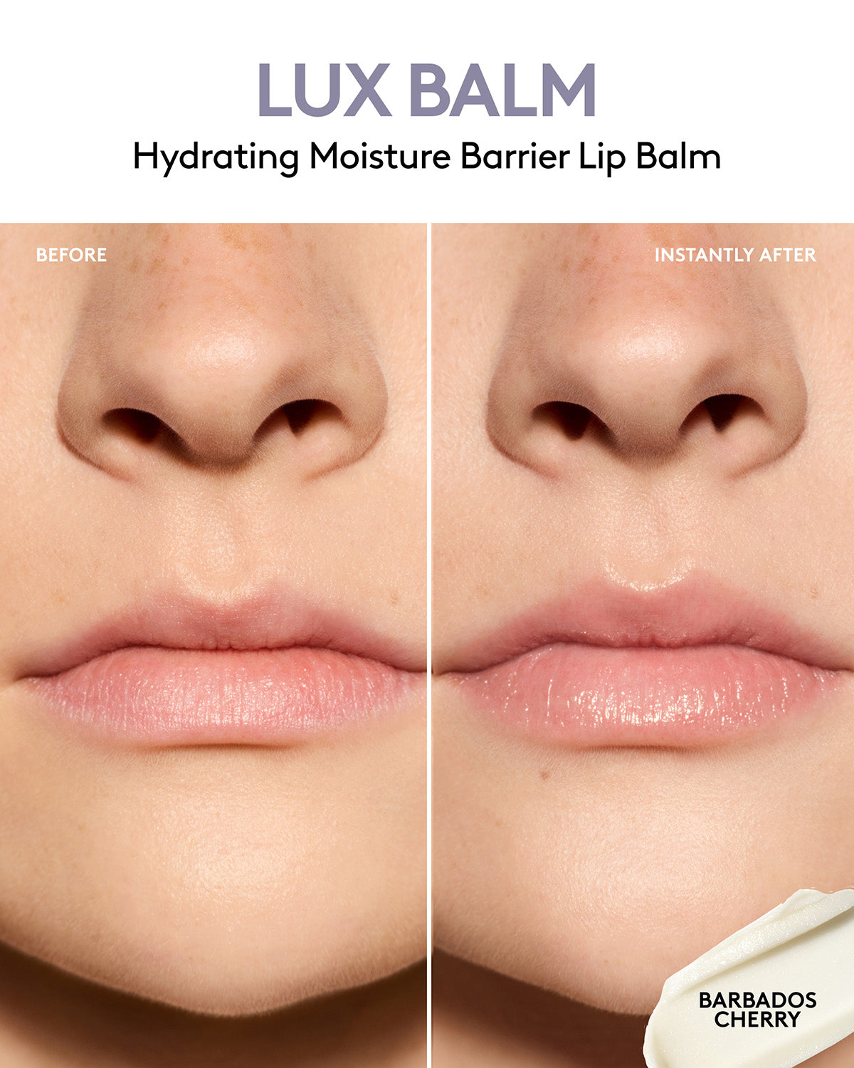 Lux Balm Hydrating Moisture Barrier Lip Balm — Barbados Cherry - Image 2