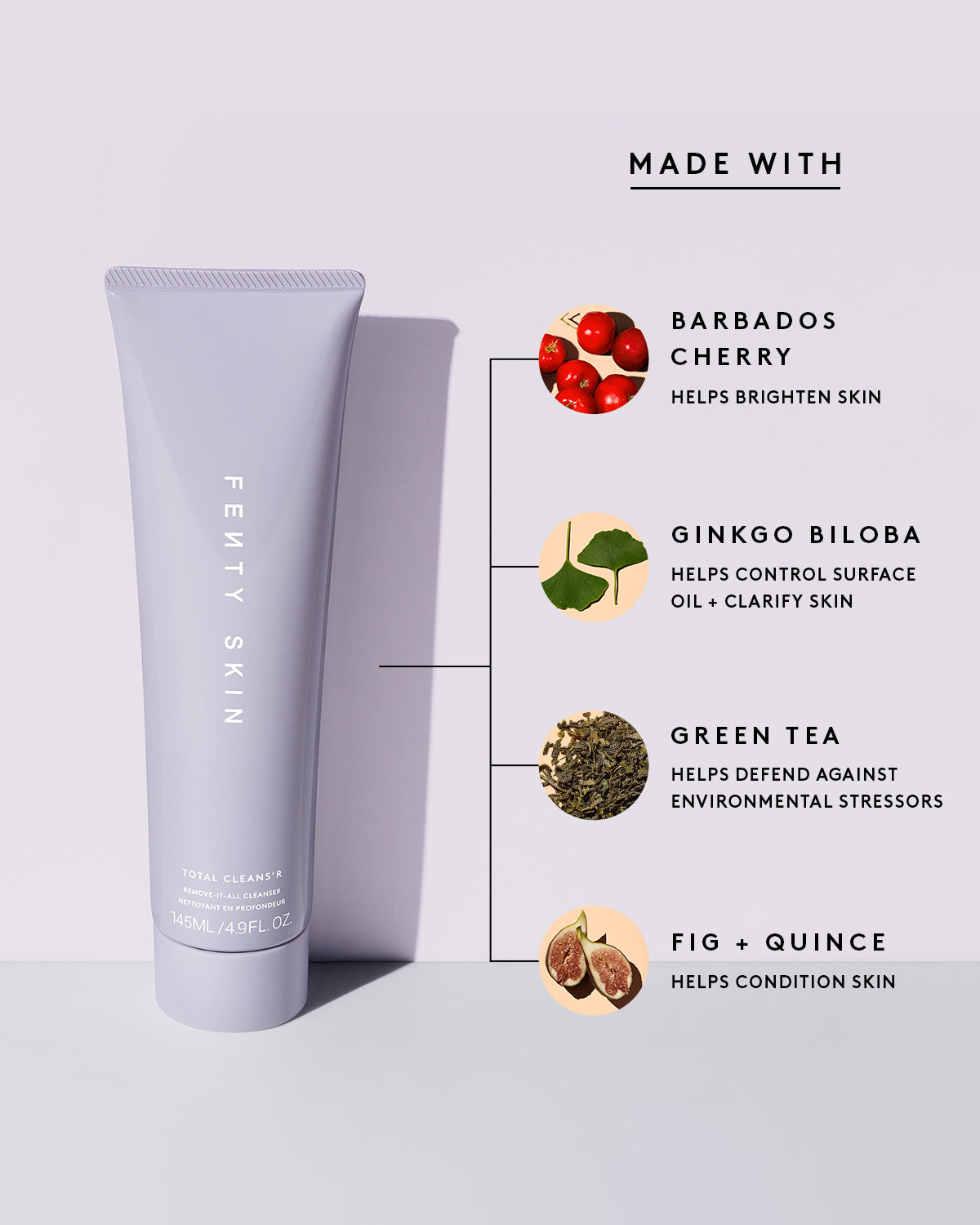 Fenty Skin Total Cleans'r Fragrance-Free Remove-It-All Cleanser with Barbados Cherry - Image 6