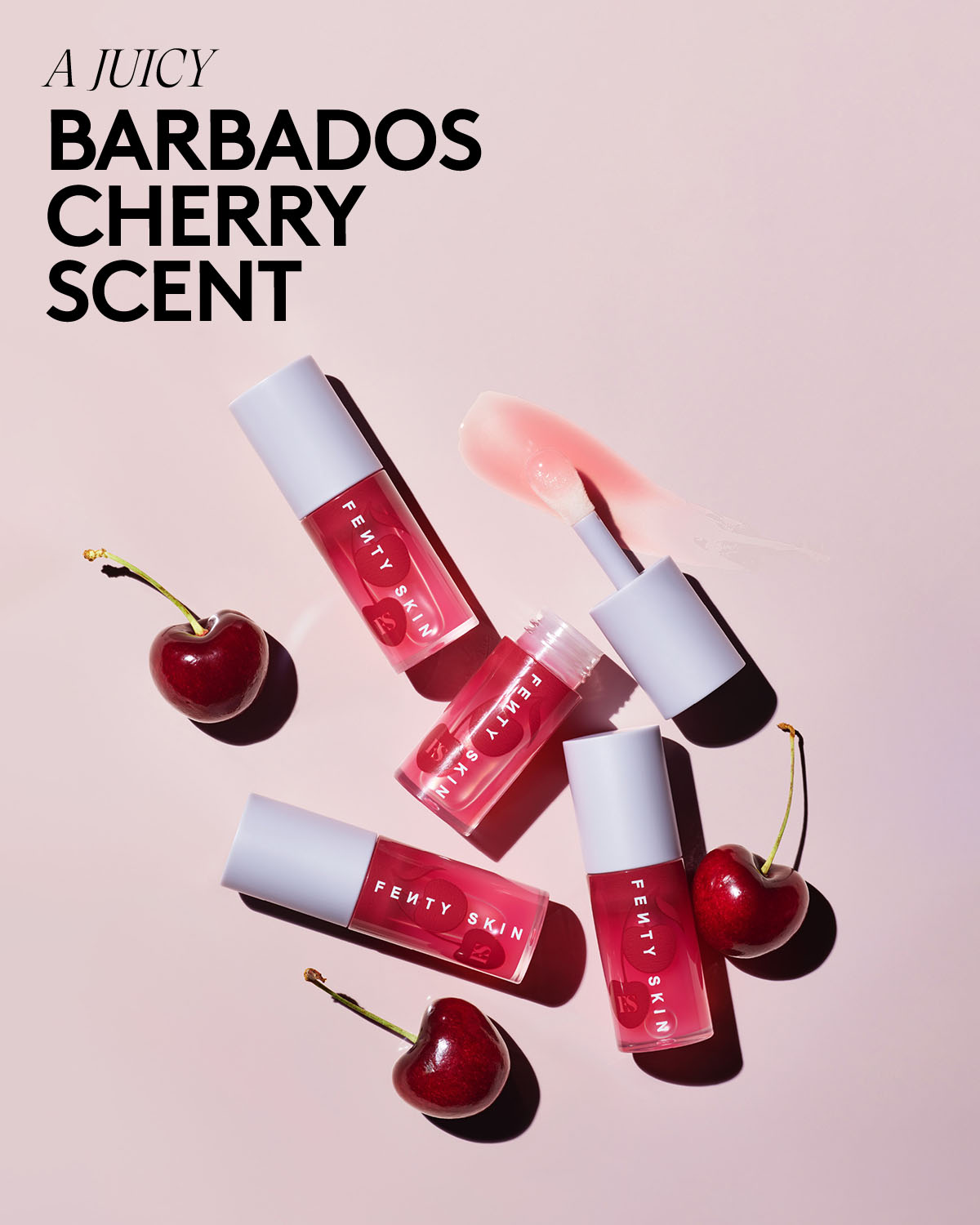 Fenty Treatz Hydrating + Strengthening Lip Oil — Barbados Cherry - Image 6