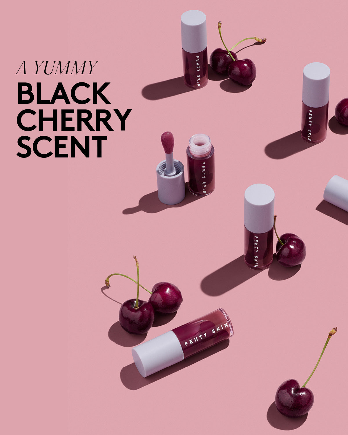 Fenty Treatz Hydrating + Strengthening Lip Oil — Black Cherry - Image 6