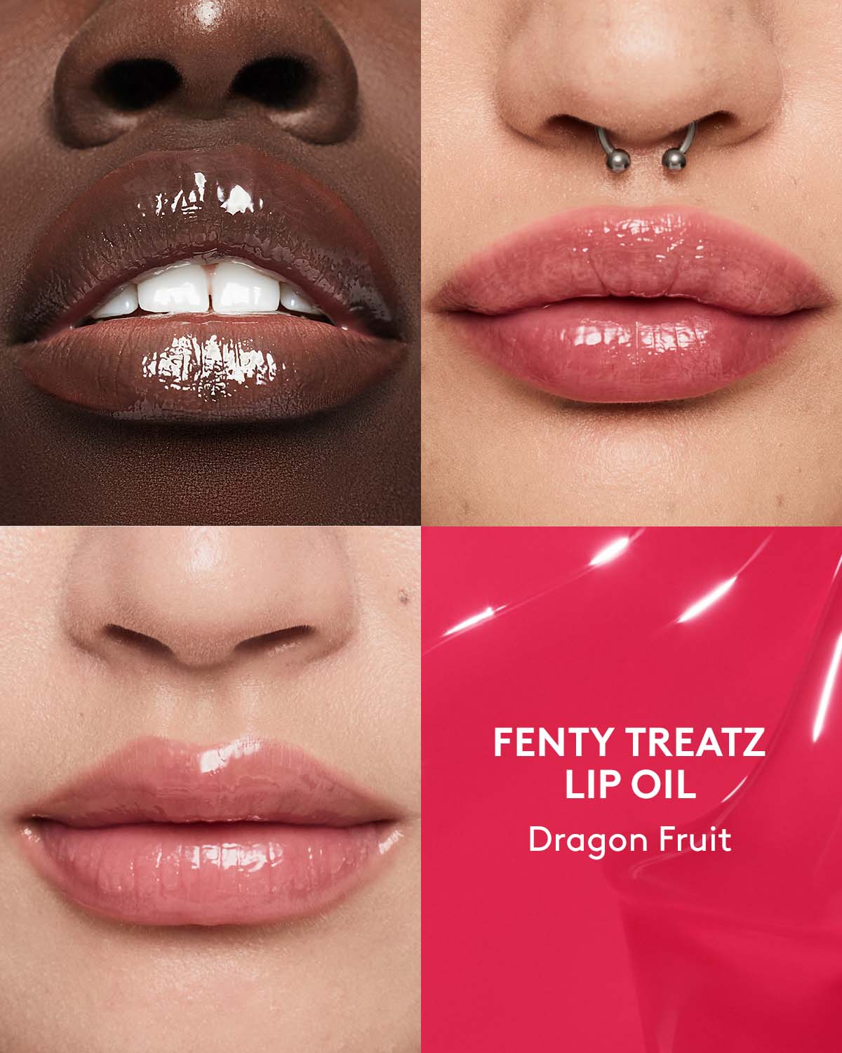 Fenty Treatz Hydrating + Strengthening Lip Oil — Dragon Fruit - Image 2