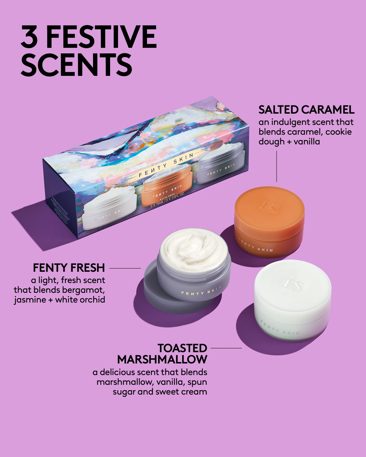 Lil Butta Dropz Mini Shimmering Whipped Oil Body Cream Trio - Image 2